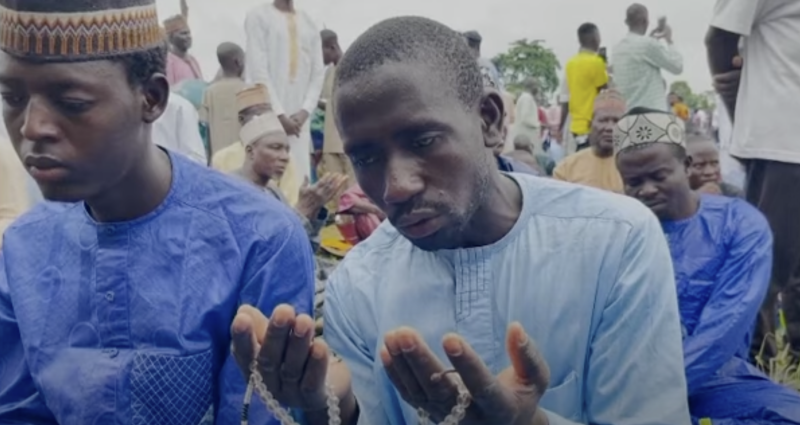 Muslims observing Eid el-Adah in Lagos, Nigeria.